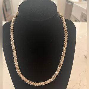 Silver and Crystal Necklace